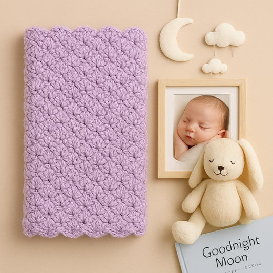 shell Stitch Blanket Crochet Pattern PDF | Quick & Easy Beginner Tutorial BBM