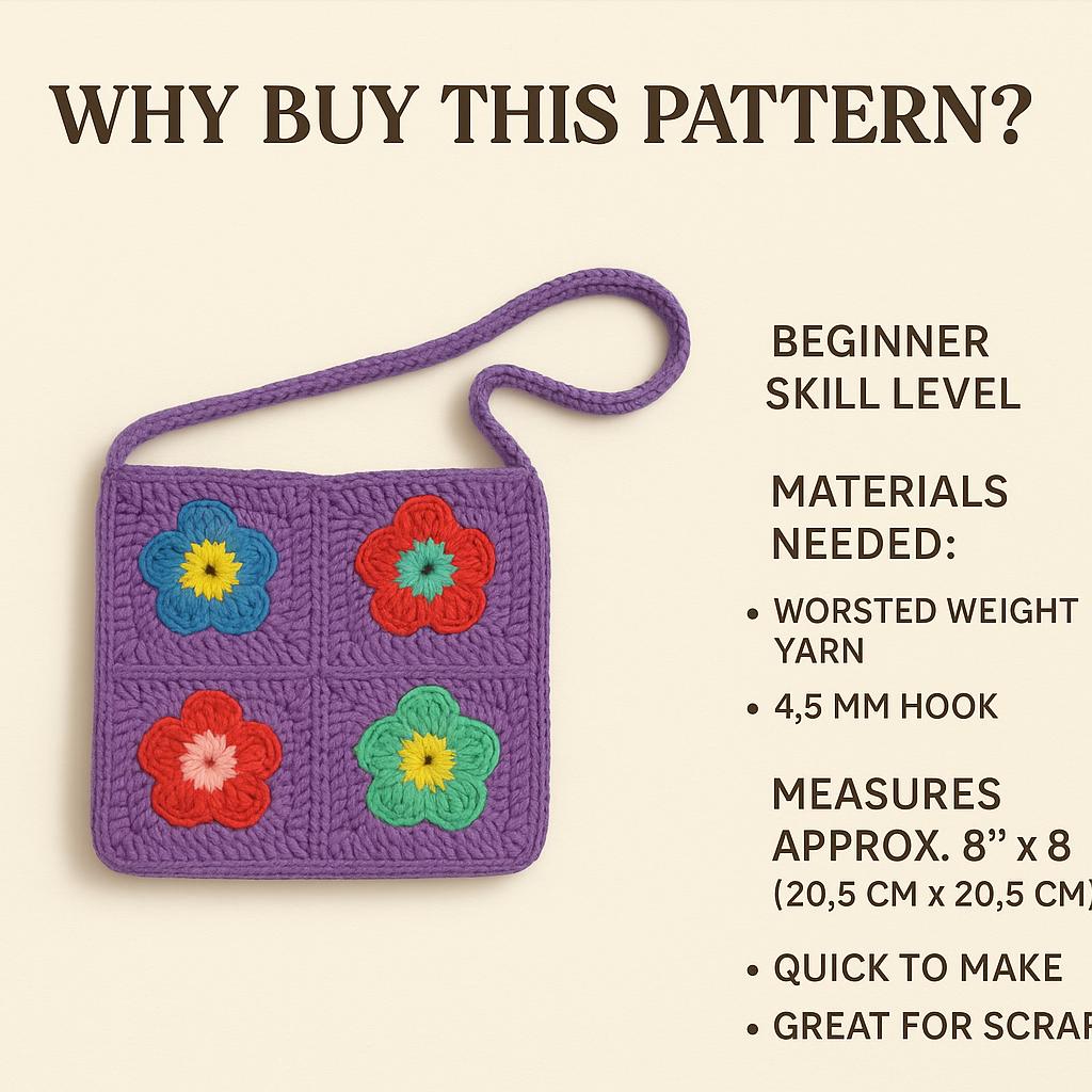 Crochet Round Bag Pattern: DIY Striped Clutch with T-Shirt Yarn (PDF Pattern) BBM