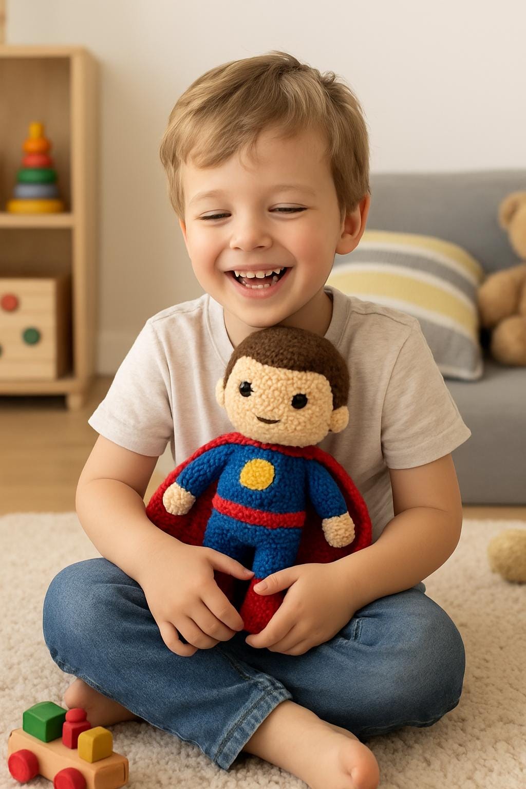 Superhero Doll Crochet Pattern | Amigurumi PDF Tutorial Instant Download BBM