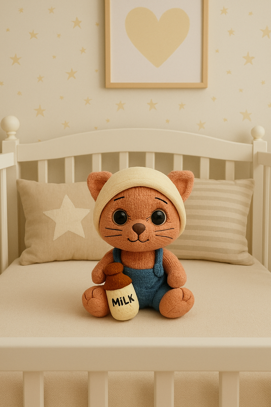 Baby Cat in Basket Crochet Pattern PDF, Amigurumi Kitten Toy Pattern, DIY Cat Plush, Crochet Baby Cat with Basket Tutorial BBM