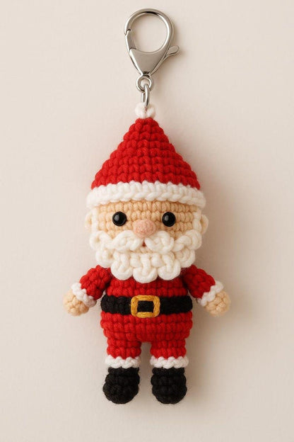 Christmas Crochet Pattern Bundle | Santa Keychain & Snowman Amigurumi | Beginner Holiday Crochet PDF BBM