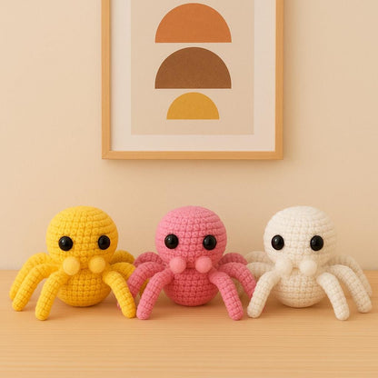 Crochet Spider Amigurumi Pattern PDF | Easy Plush Toy Halloween Decor BBM