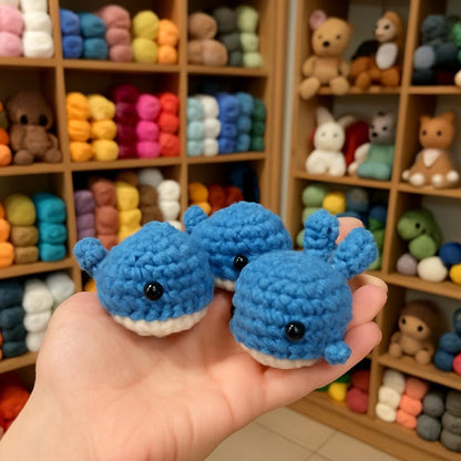 Mini Whale Crochet Pattern: Amigurumi Plush Toy (PDF Download) BBM