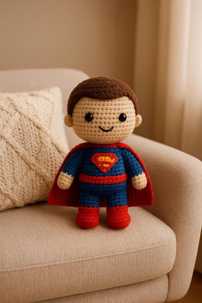 Superhero Doll Crochet Pattern | Amigurumi PDF Tutorial Instant Download BBM