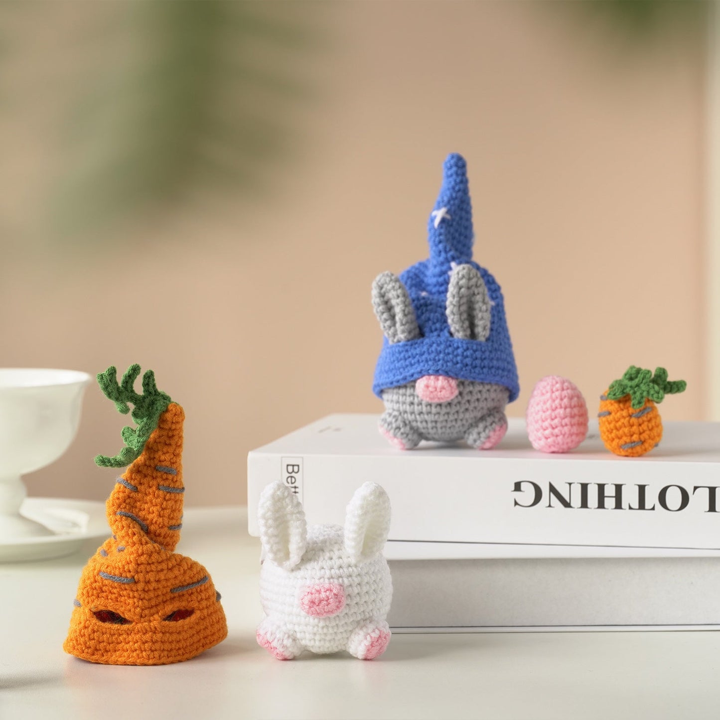 Rabbits Amigurumi DIY Crochet Kit Wizardi F07N8-M144 Wizardi