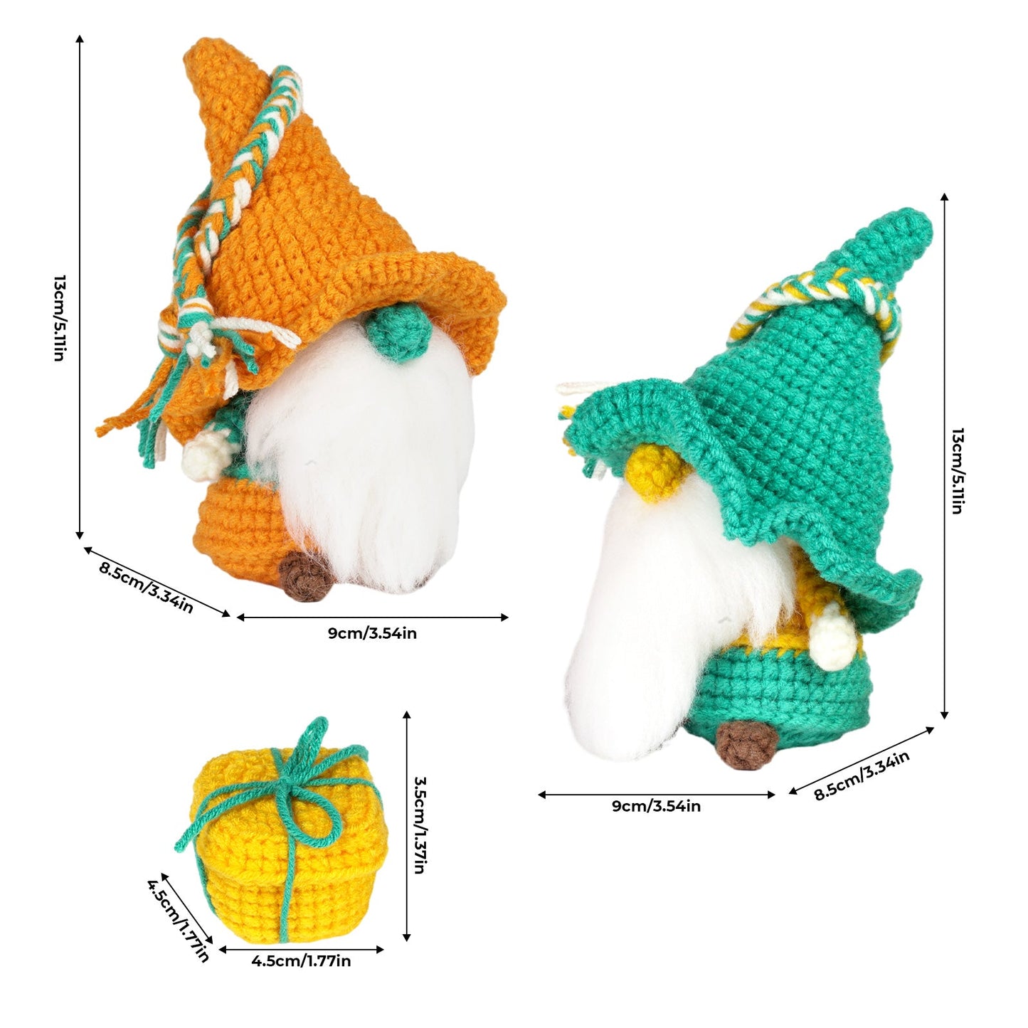 Gnomes Amigurumi DIY Crochet Kit Wizardi F07N8-M163 Wizardi