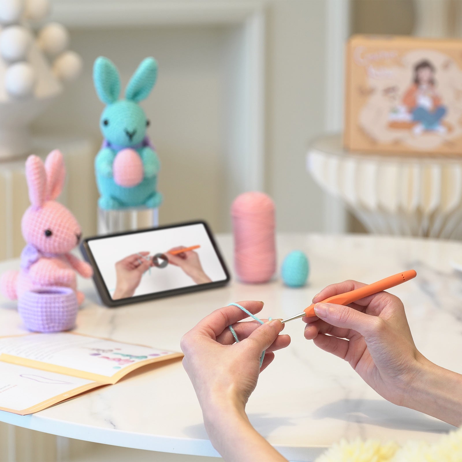 Rabbits Amigurumi DIY Crochet Kit Wizardi F07N8-M172 Wizardi