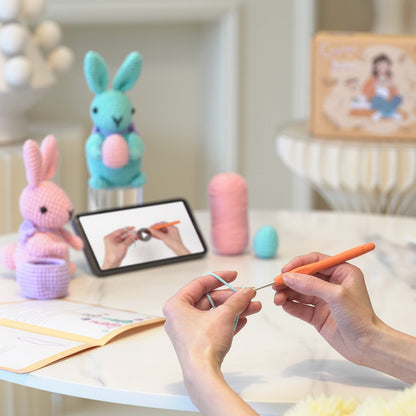 Rabbits Amigurumi DIY Crochet Kit Wizardi F07N8-M172 Wizardi