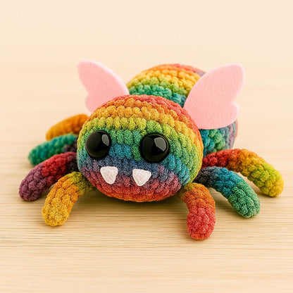Crochet Spider Plush Pattern PDF – Amigurumi Halloween Toy, Soft Stuffed Animal, Beginner Friendly BBM