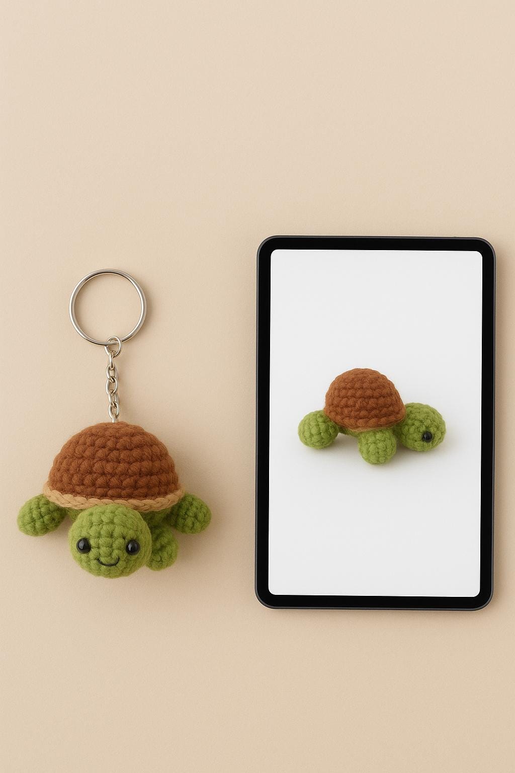 Turtle Crochet Pattern PDF | Beginner-Friendly Amigurumi Keychain DIY BBM