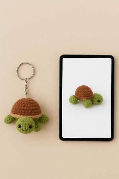 Turtle Crochet Pattern PDF | Beginner-Friendly Amigurumi Keychain DIY BBM