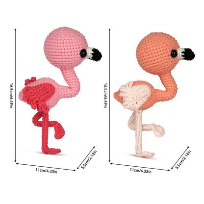 Flamingos Amigurumi DIY Crochet Kit Wizardi F07N8-M205 Wizardi