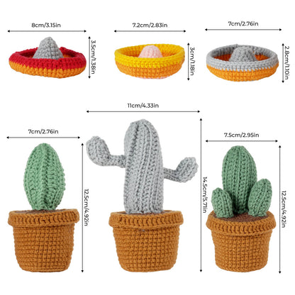 Cacti Amigurumi DIY Crochet Kit Wizardi F07N8-M191-M193 Wizardi