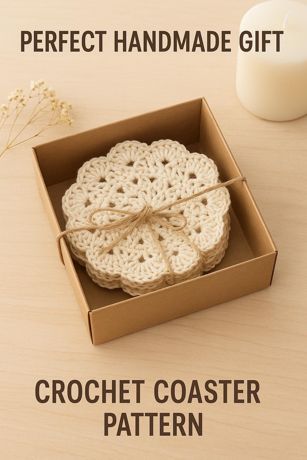 Mandala Crochet Coaster Pattern: Beginner-Friendly PDF (Instant Download) BBM