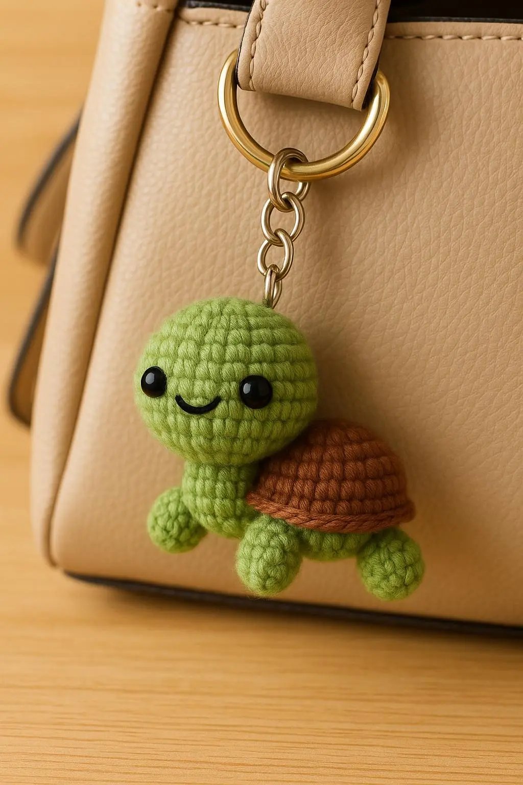 Mini Turtle Crochet Pattern PDF | Amigurumi Animal Keychain DIY Tutorial BBM