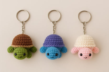 Turtle Crochet Pattern PDF | Beginner-Friendly Amigurumi Keychain DIY BBM