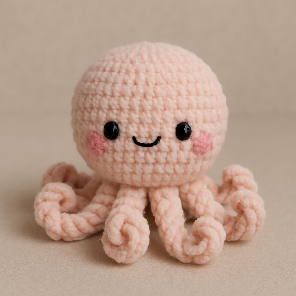 No-Sew Baby Octopus Crochet Pattern | Squishy Amigurumi PDF Tutorial BBM