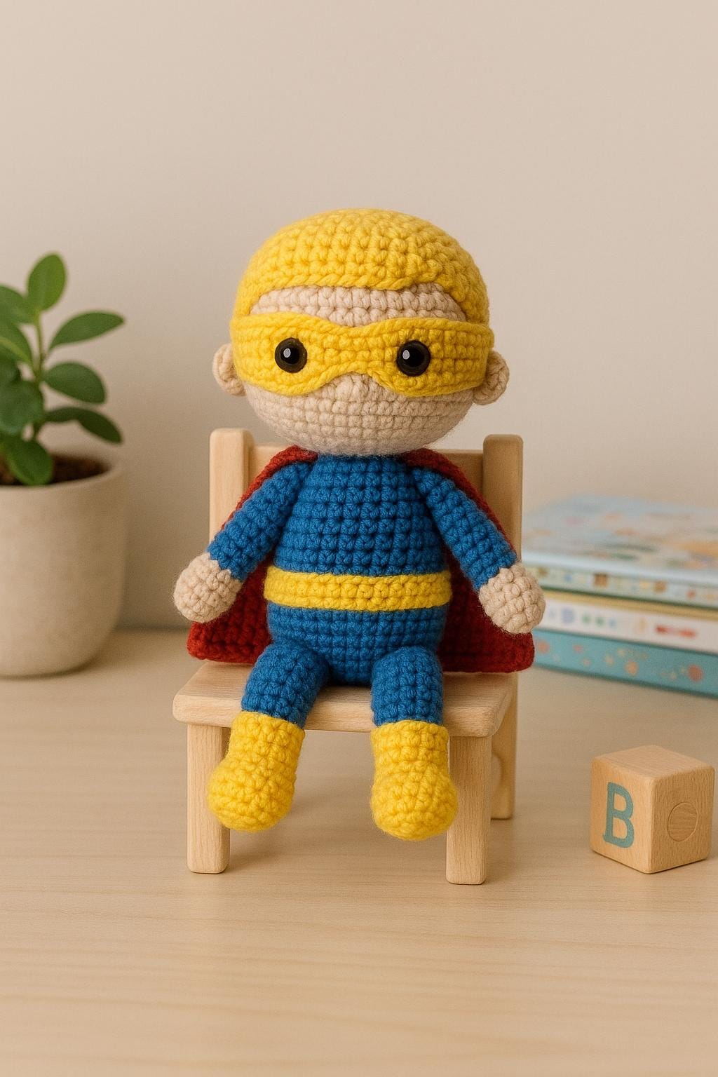 Superhero Doll Crochet Pattern | Amigurumi Beginner-Friendly PDF DIY BBM