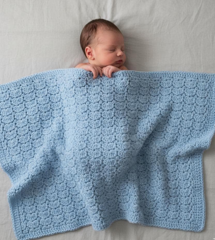 Easy Shell Stitch Crochet Baby Blanket Pattern: Beginner PDF (Digital Download BBM