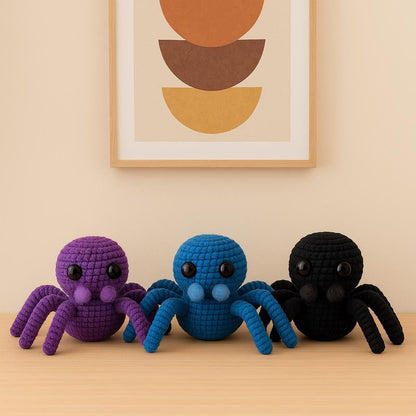 Crochet Spider Amigurumi Pattern PDF | Easy Plush Toy Halloween Decor BBM