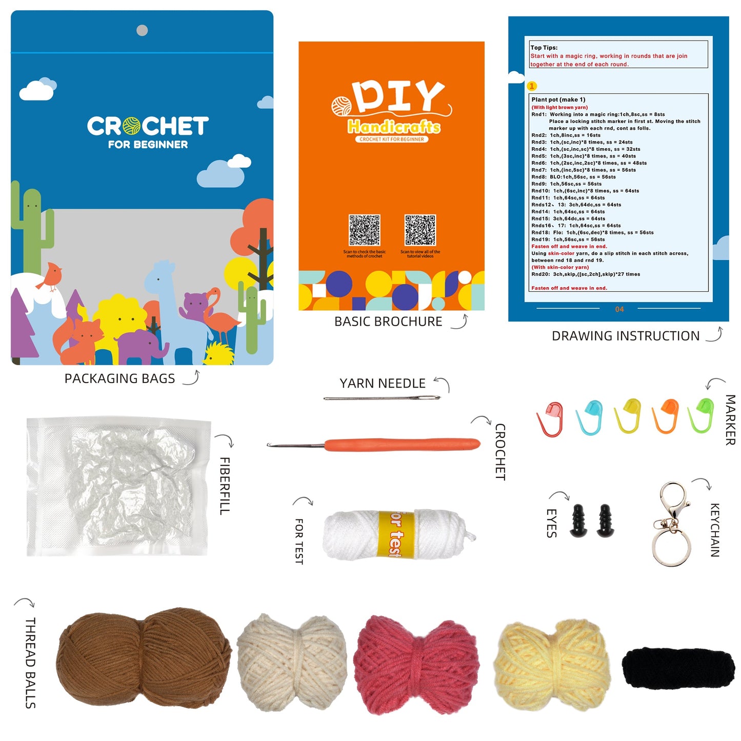 Dog Amigurumi DIY Crochet Kit Wizardi F07N8-M51 Wizardi
