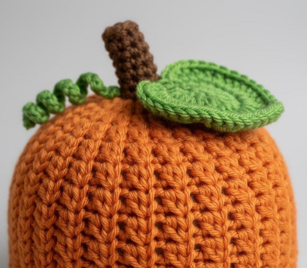 Baby Pumpkin Hat Crochet Pattern | Newborn to Child Sizes | Fall Beanie | Easy Beginner BBM