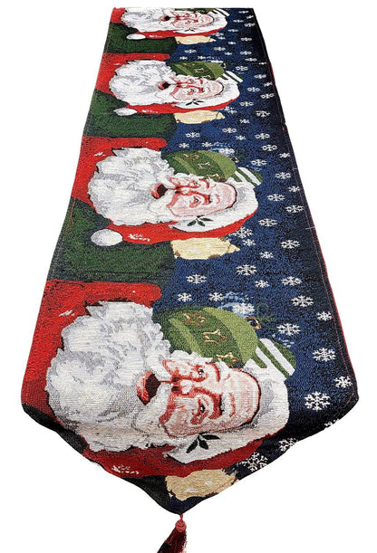 Santa Claus Christmas Table Runner F07M5-8C Wizardi