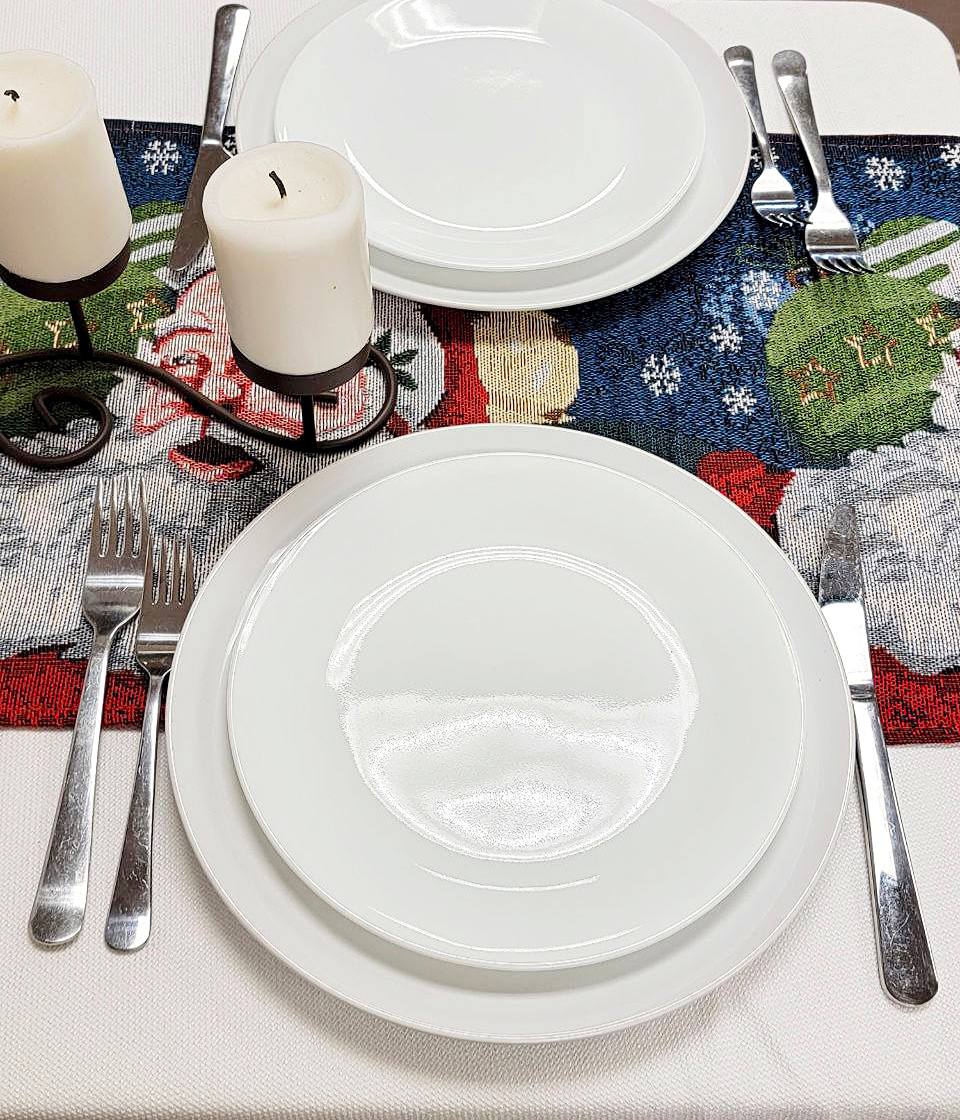 Santa Claus Christmas Table Runner F07M5-8C Wizardi
