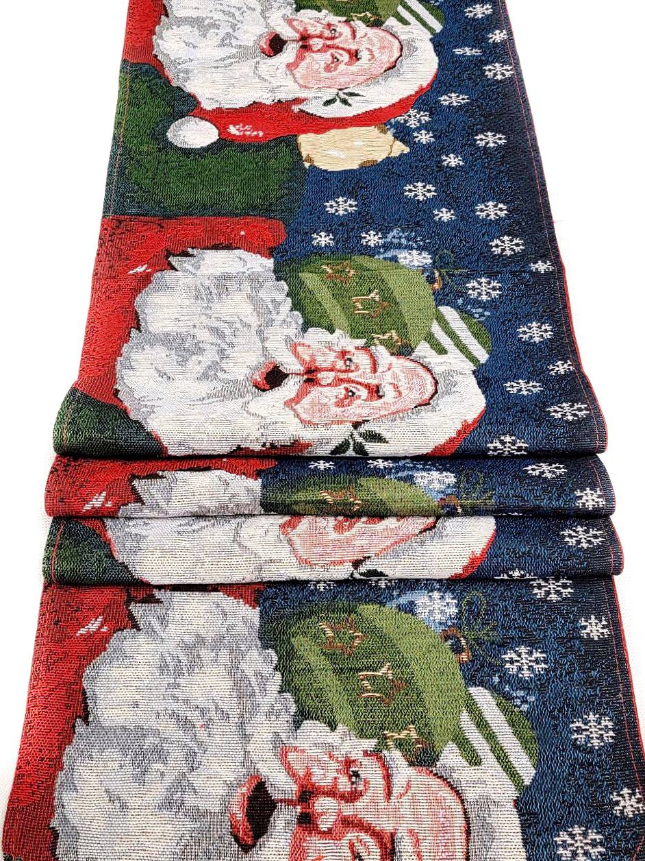 Santa Claus Christmas Table Runner F07M5-8C Wizardi