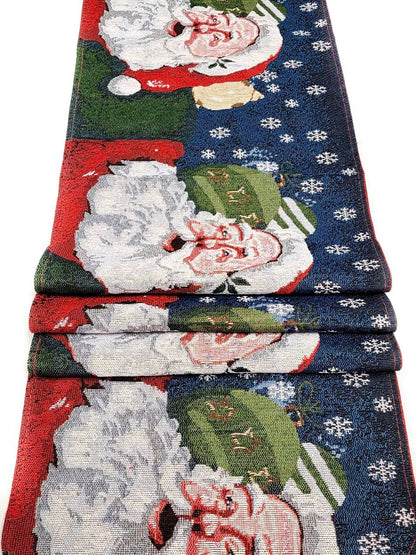 Santa Claus Christmas Table Runner F07M5-8C Wizardi