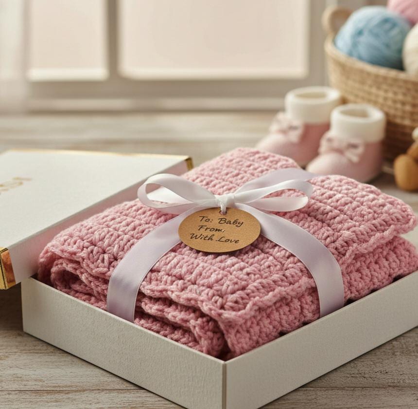 Easy Shell Stitch Crochet Baby Blanket Pattern: Beginner PDF (Digital Download BBM