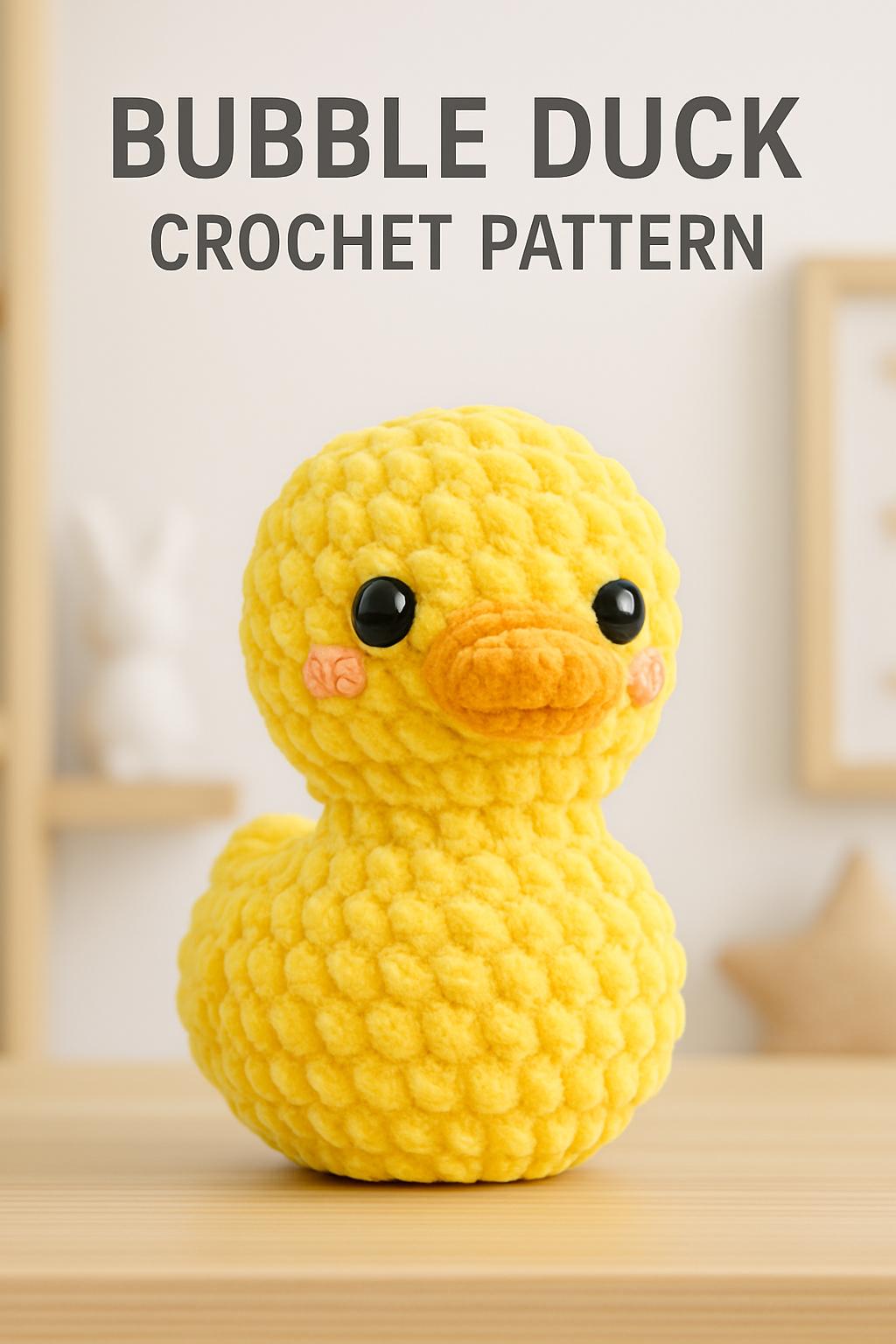 Duck Crochet Pattern PDF | DIY No-Sew Amigurumi Plush Toy Instant Download BBM