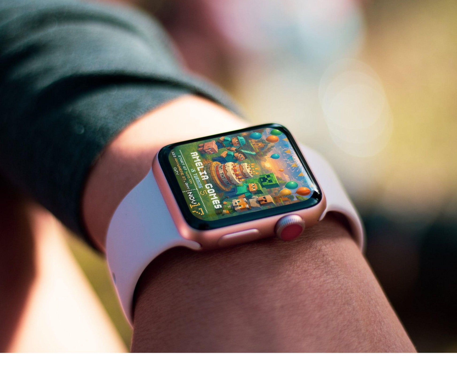 Gamer Birthday Invitation | Pixel Block Party, Adventure Game (Digital Download Card) BBM