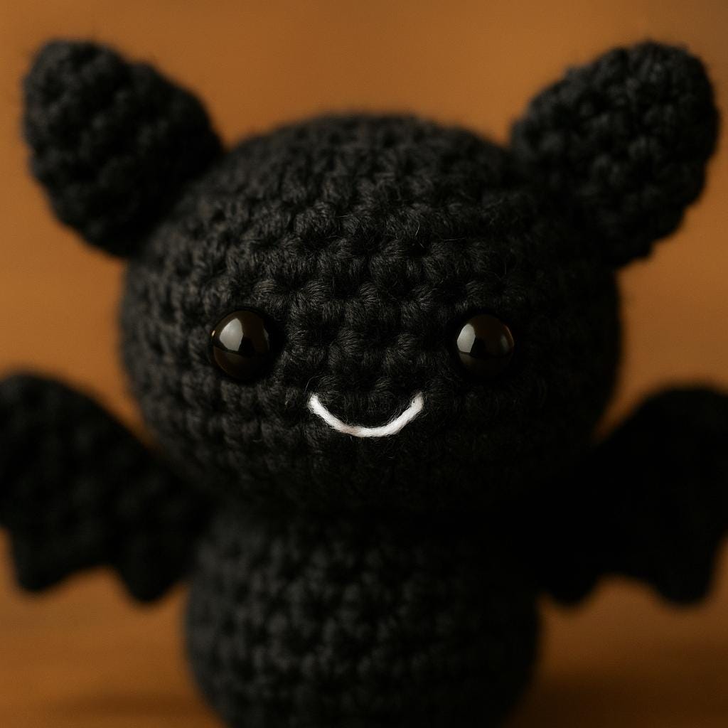 Mini Bat Crochet Pattern PDF | Halloween Amigurumi Toy Tutorial | Kawaii Plush  | Easy Beginner Crochet BBM