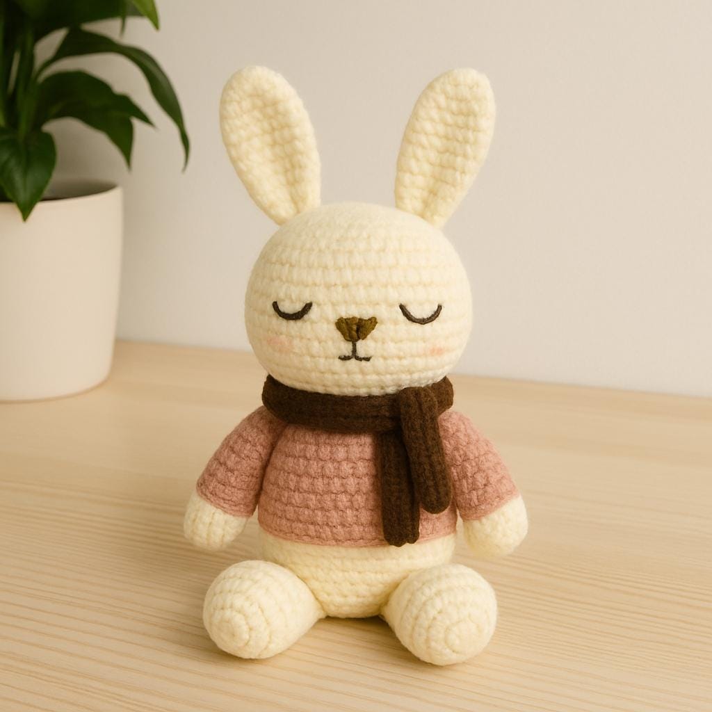 Crochet Bunny Amigurumi Pattern: DIY Plush Toy (Digital PDF) BBM