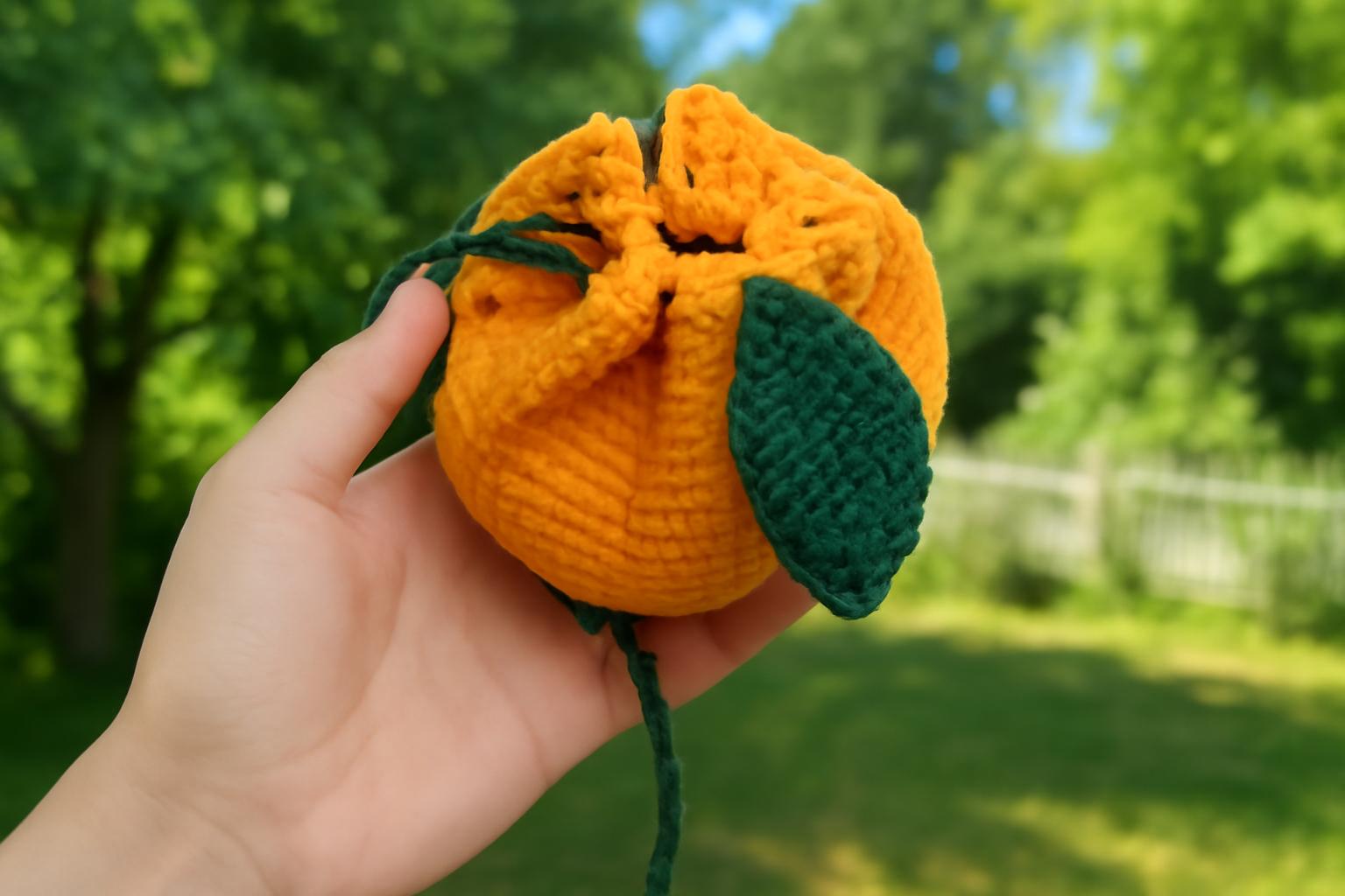 Crochet Orange Bag Pattern PDF: Beginner-Friendly Mini Citrus Purse BBM