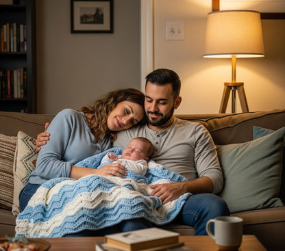 Shell Stitch Baby Blanket Crochet PDF | Whispering Waves Pattern Digital Download BBM