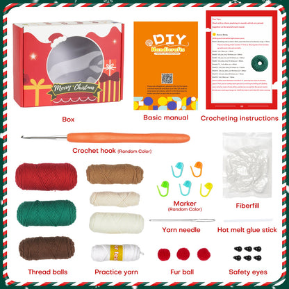 Christmas Amigurumi DIY Crochet Kit Wizardi F07N8-M118 Wizardi