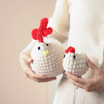Hen and Chicken Amigurumi DIY Crochet Kit Wizardi F07N8-M147 Wizardi