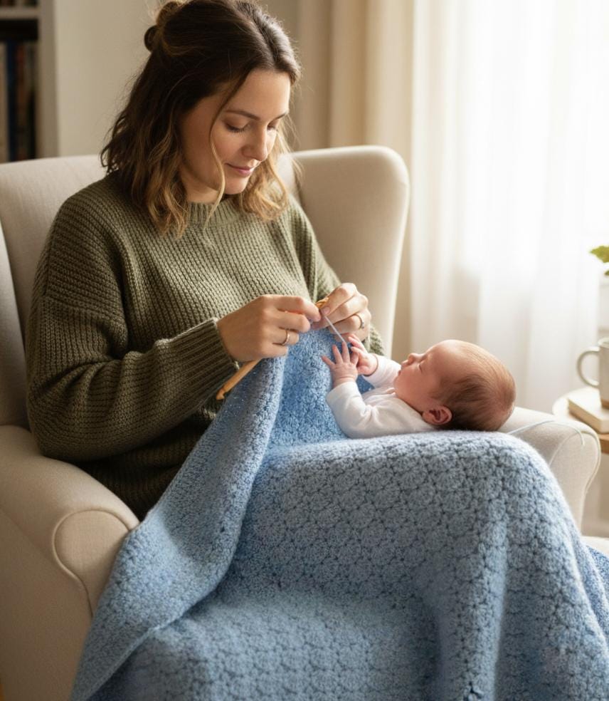 Easy Shell Stitch Crochet Baby Blanket Pattern: Beginner PDF (Digital Download BBM