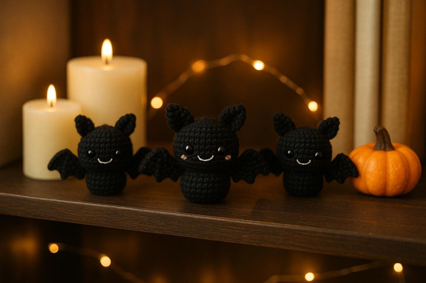 Mini Bat Crochet Pattern PDF | Halloween Amigurumi Toy Tutorial | Kawaii Plush  | Easy Beginner Crochet BBM