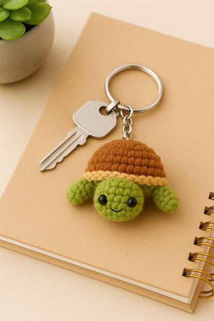 Turtle Crochet Pattern PDF | Beginner-Friendly Amigurumi Keychain DIY BBM