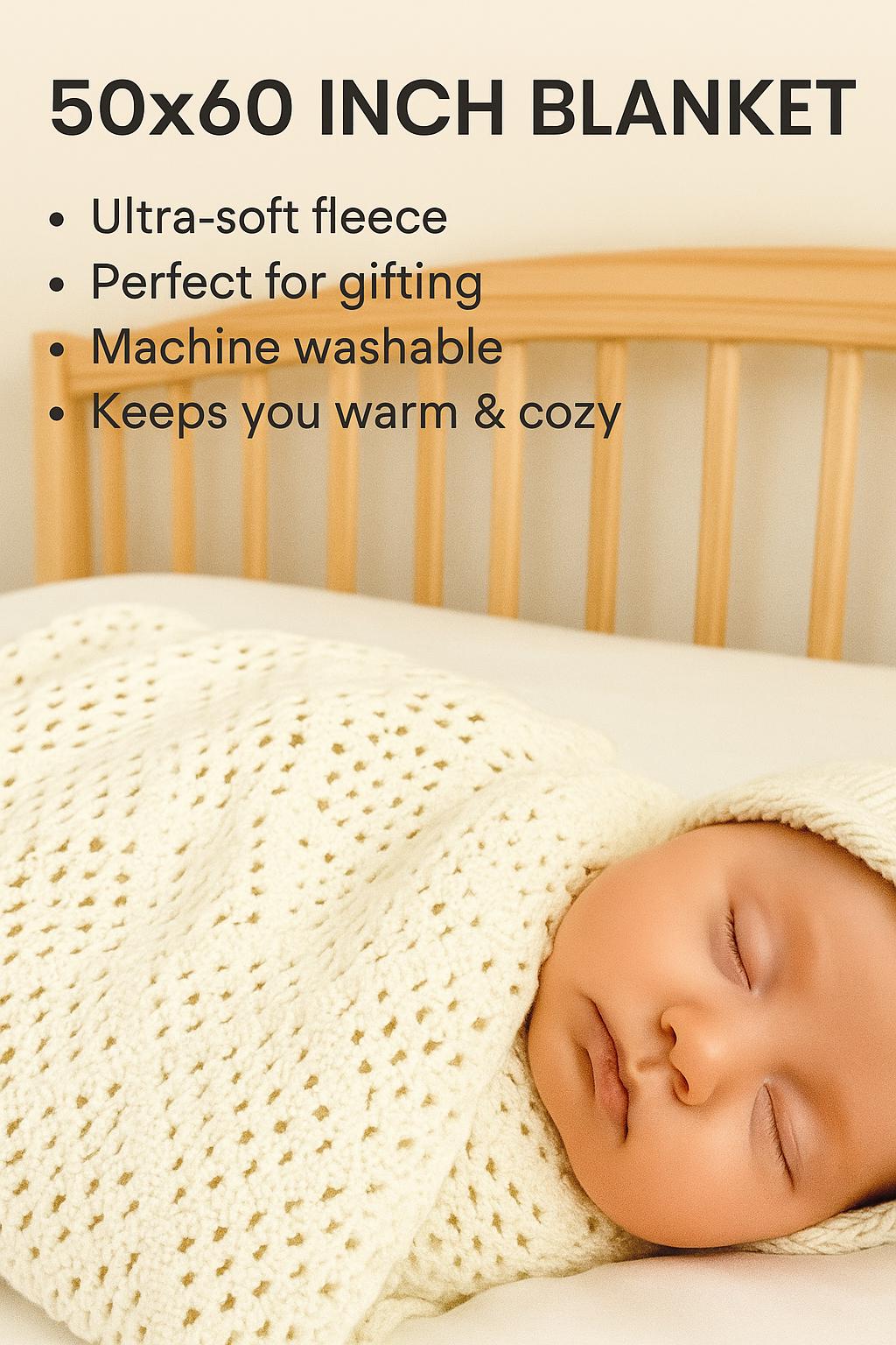 Crochet Baby Blanket Pattern PDF | Easy Summer Filet Design DIY BBM