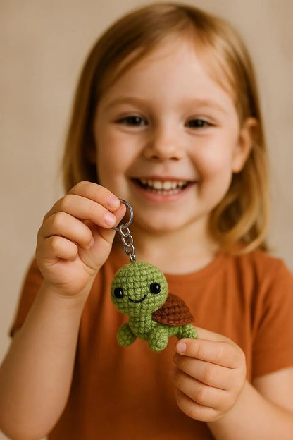 Mini Turtle Crochet Pattern PDF | Amigurumi Animal Keychain DIY Tutorial BBM