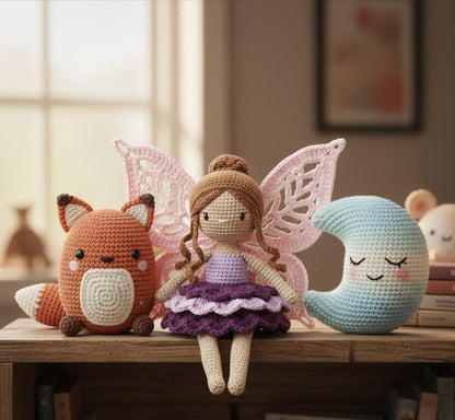 Enchanted Fairy doll Pattern PDF | Whimsical Amigurumi Doll Tutorial | Intermediate Crochet DIY BBM