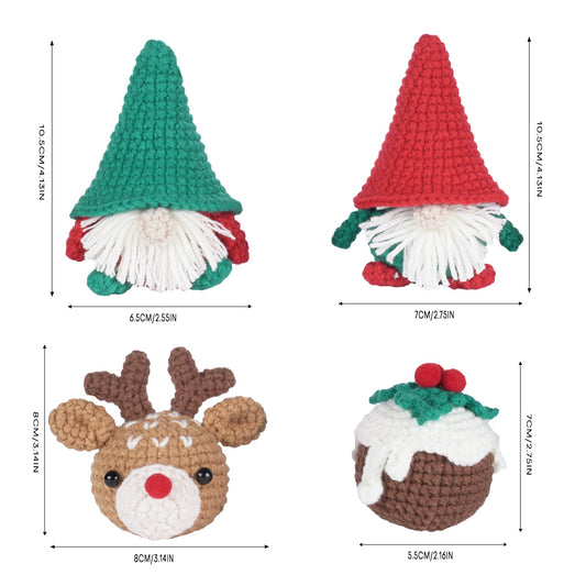Christmas Amigurumi DIY Crochet Kit Wizardi F07N8-M118 Wizardi