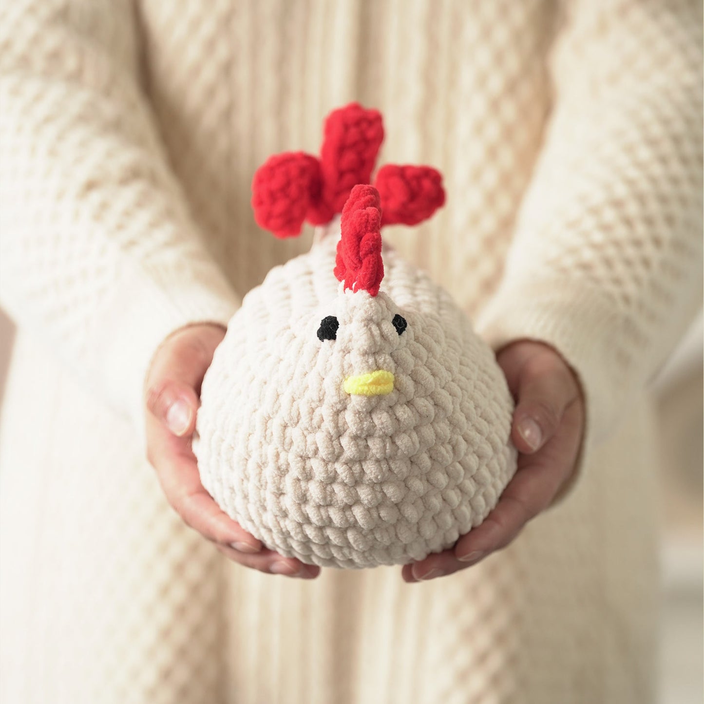 Hen and Chicken Amigurumi DIY Crochet Kit Wizardi F07N8-M147 Wizardi