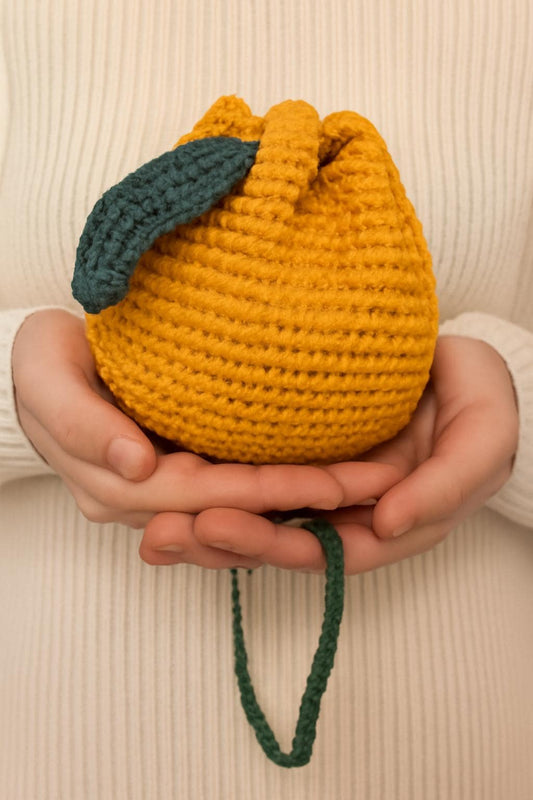Crochet Orange Bag Pattern PDF: Beginner-Friendly Mini Citrus Purse BBM
