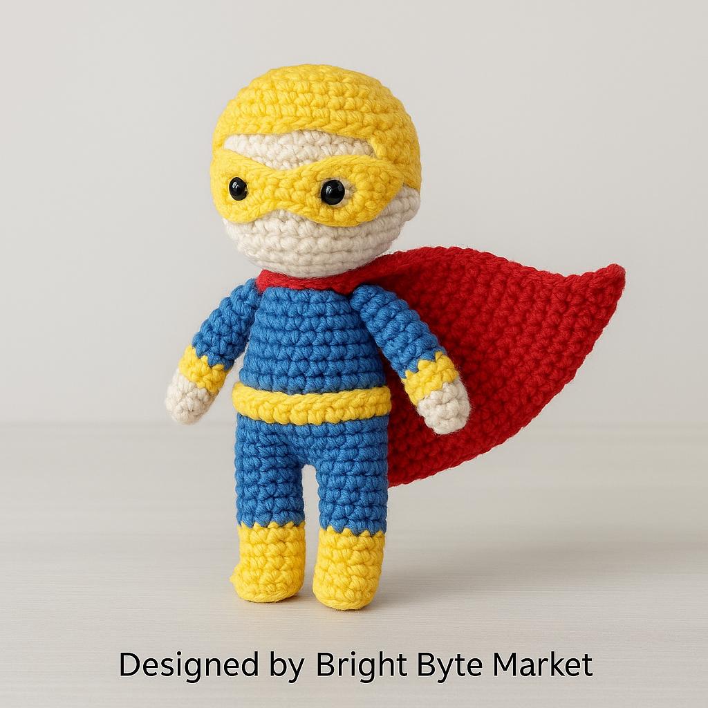 Superhero Doll Crochet Pattern | Amigurumi Beginner-Friendly PDF DIY BBM