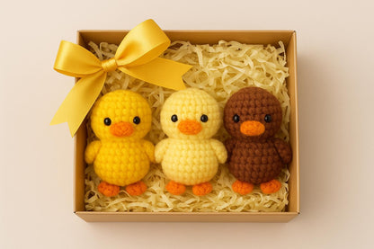 No-Sew Crochet Duck Plush Pattern | Chunky Chenille Amigurumi PDF Digital File BBM